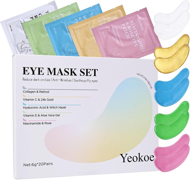 Yeokoe Eye Mask Set - 20 Pairs with Diverse Formulas - Image 1